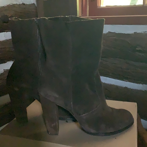 Brown Suede Bootie - Picture 5 of 8